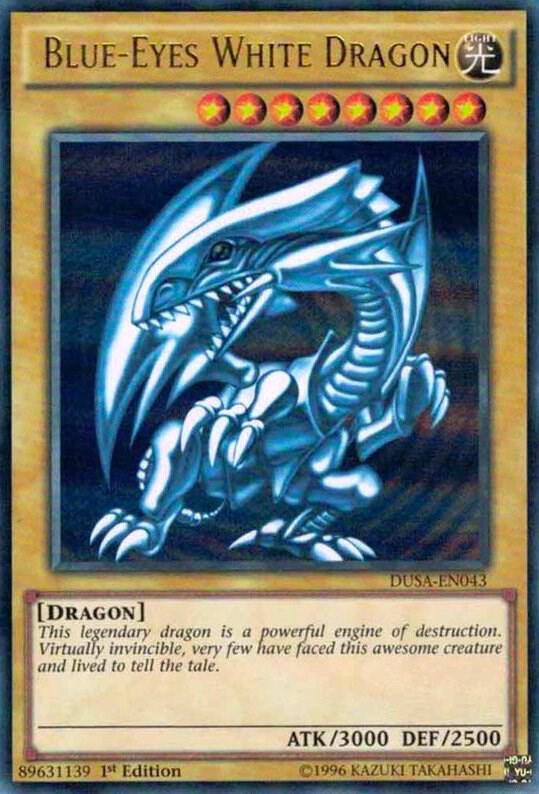 Blue-Eyes White Dragon DUSA-EN043 card from Duelist Saga