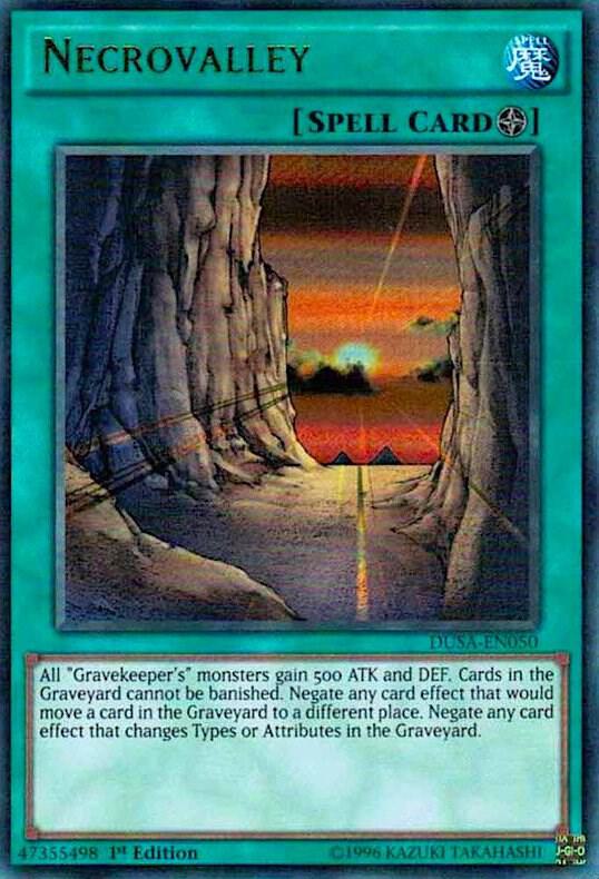 Necrovalley DUSA-EN050 card from Duelist Saga