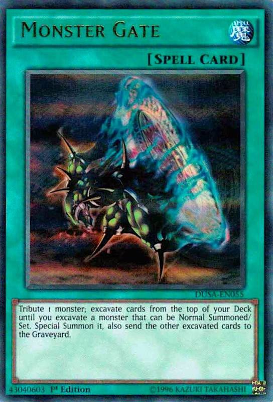 Monster Gate DUSA-EN055 card from Duelist Saga