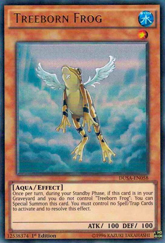 Treeborn Frog DUSA-EN058 card from Duelist Saga