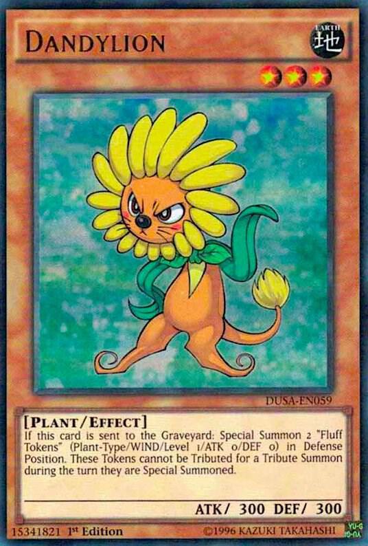 Dandylion DUSA-EN059 card from Duelist Saga
