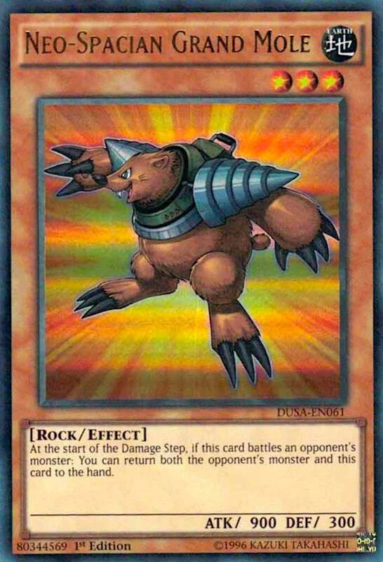 Neo-Spacian Grand Mole DUSA-EN061 card from Duelist Saga