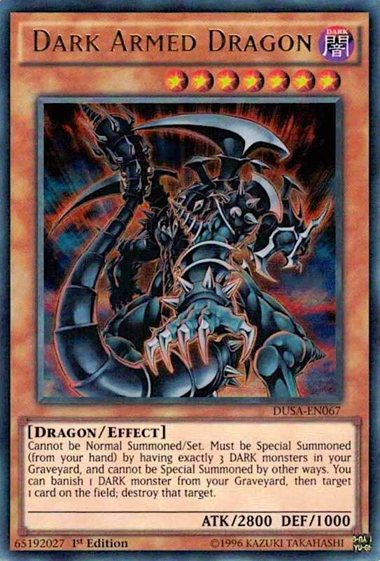 Dark Armed Dragon DUSA-EN067 card from Duelist Saga