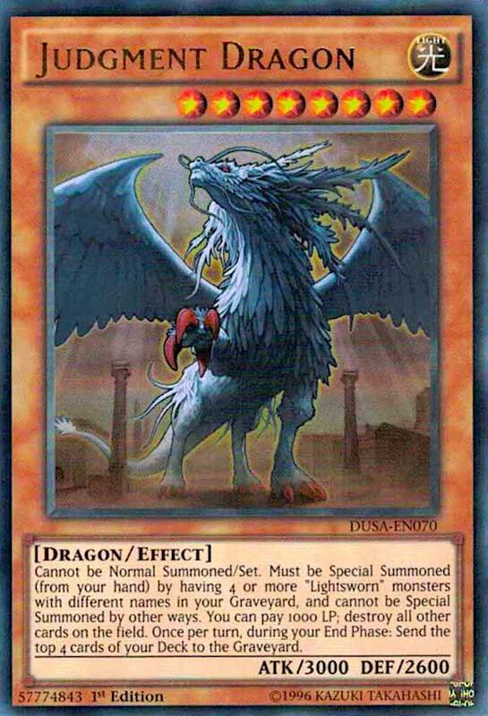 Judgment Dragon DUSA-EN070 card from Duelist Saga