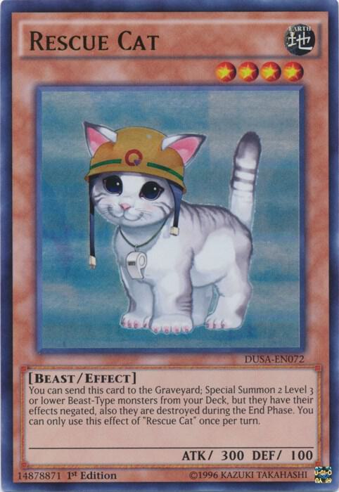 Rescue Cat DUSA-EN072 card from Duelist Saga