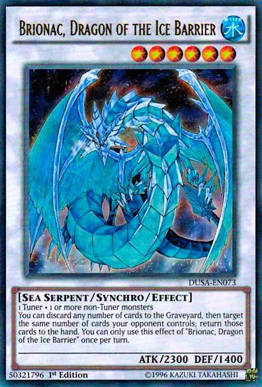 Brionac, Dragon of the Ice Barrier DUSA-EN073 card from Duelist Saga