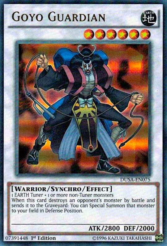 Goyo Guardian DUSA-EN075 card from Duelist Saga