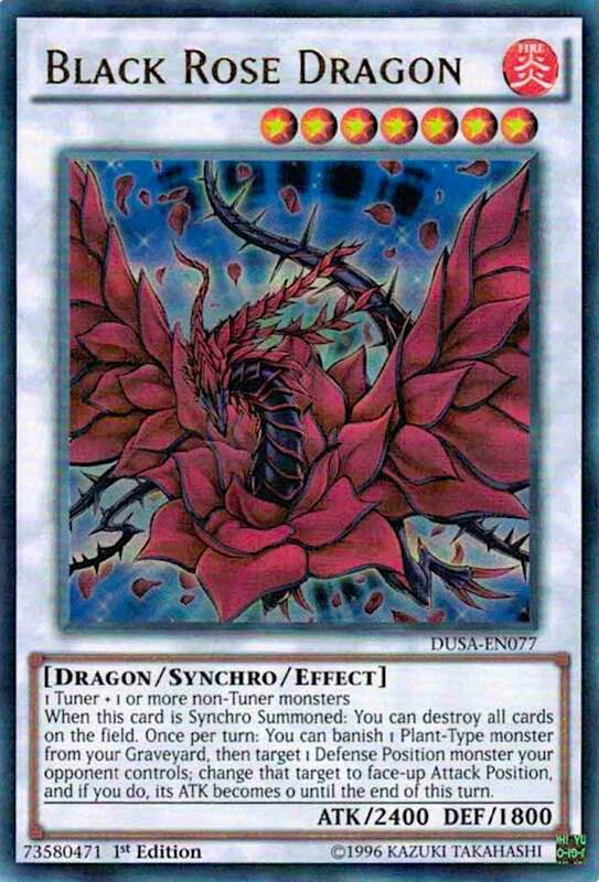 Black Rose Dragon DUSA-EN077 card from Duelist Saga