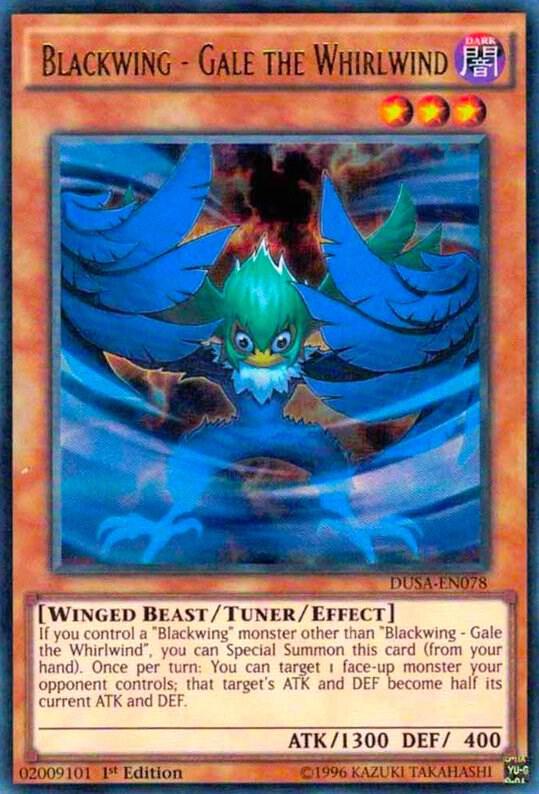 Blackwing - Gale the Whirlwind DUSA-EN078 card from Duelist Saga