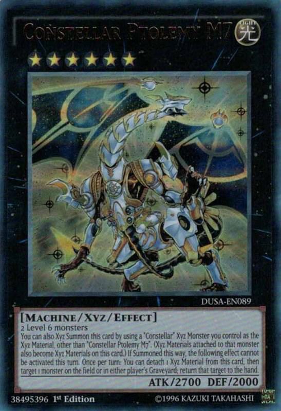 Constellar Ptolemy M7 DUSA-EN089 card from Duelist Saga