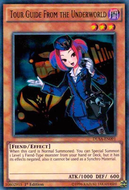 Tour Guide From the Underworld DUSA-EN091 card from Duelist Saga