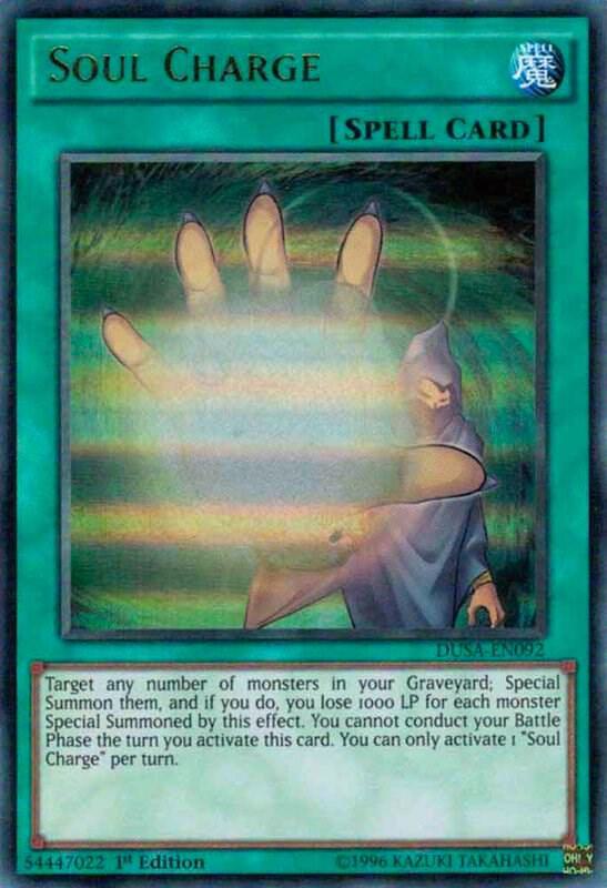 Soul Charge DUSA-EN092 card from Duelist Saga