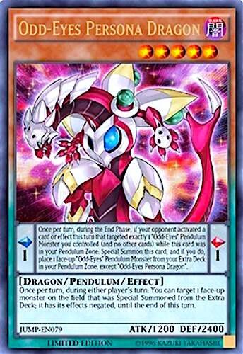 Odd-Eyes Persona Dragon JUMP-EN079 card from Shonen Jump Magazine Promos