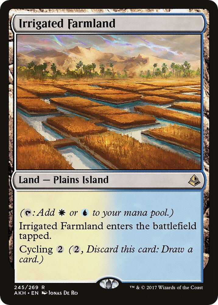 Irrigated Farmland 245 card from Amonkhet