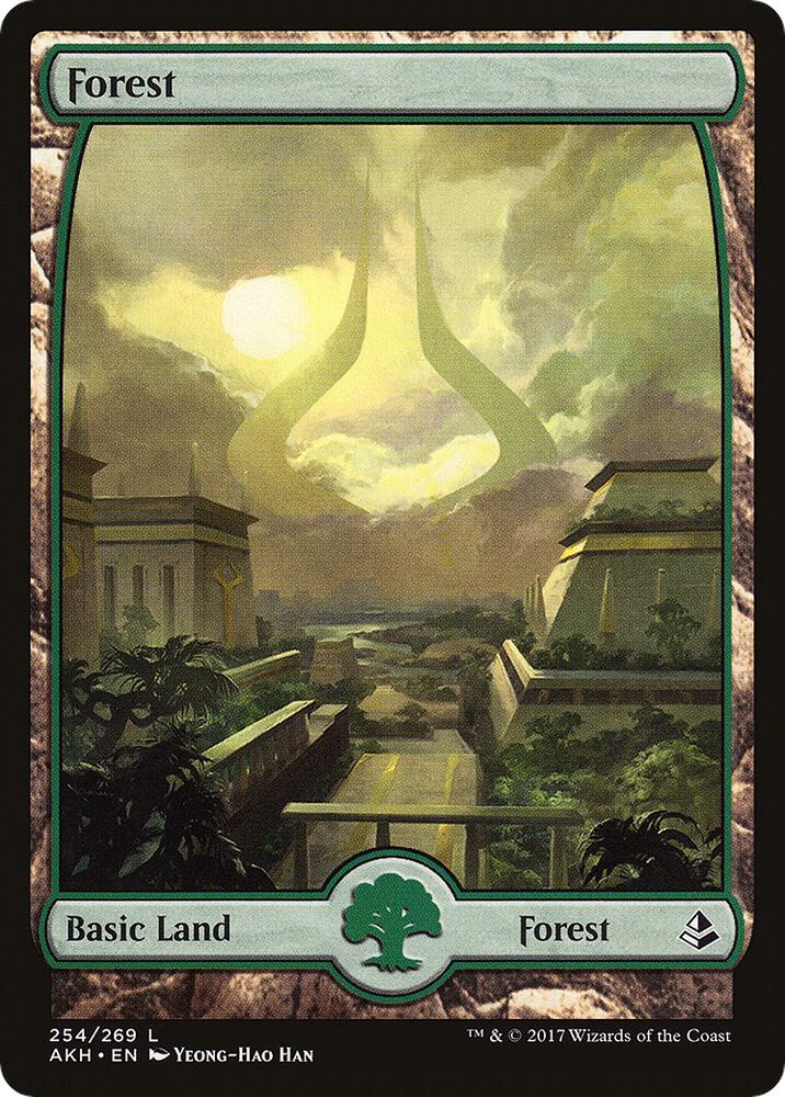 Forest - Full Art 254 card from Amonkhet