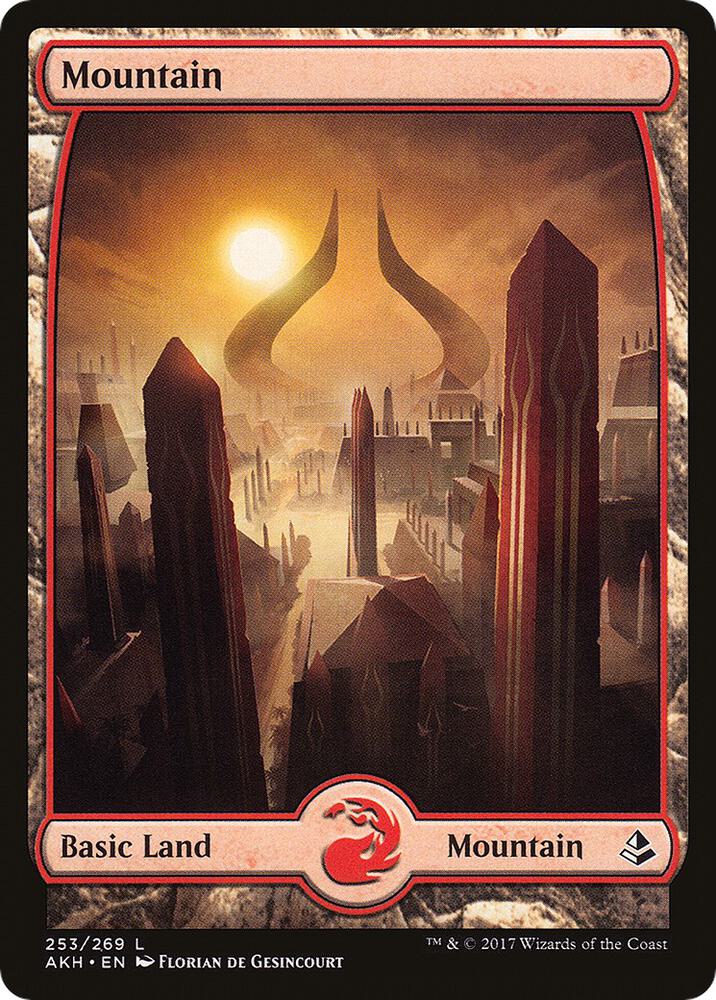Mountain - Full Art 253 card from Amonkhet