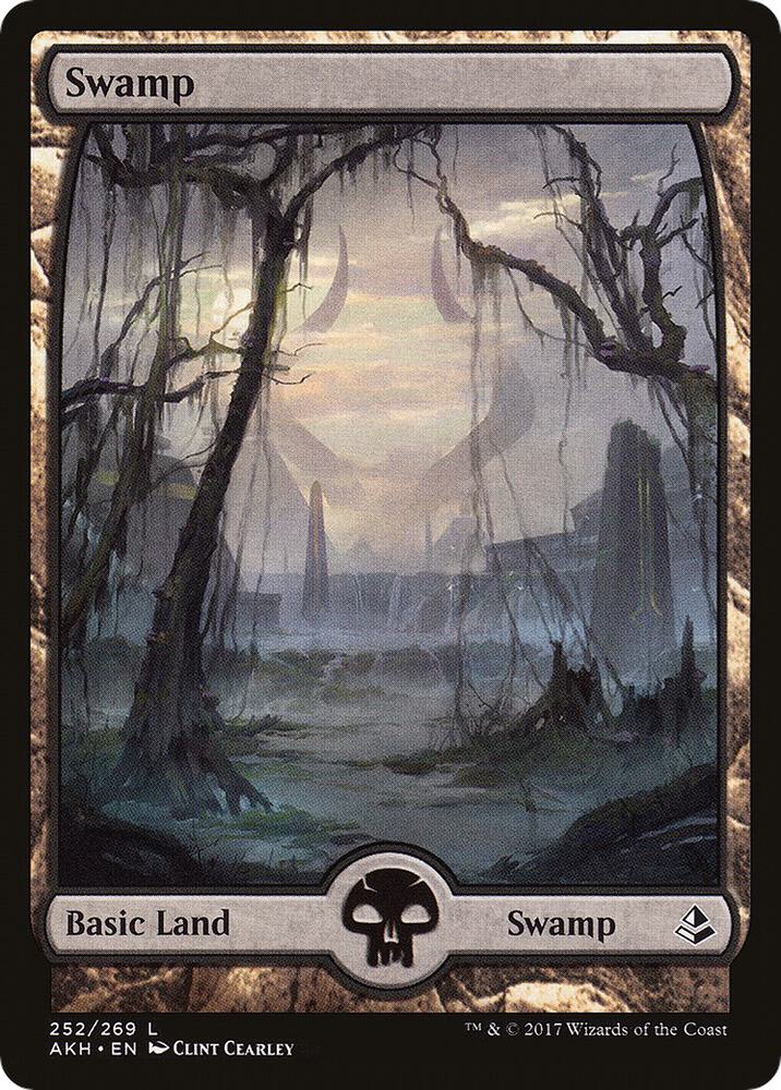 Swamp - Full Art 252 card from Amonkhet