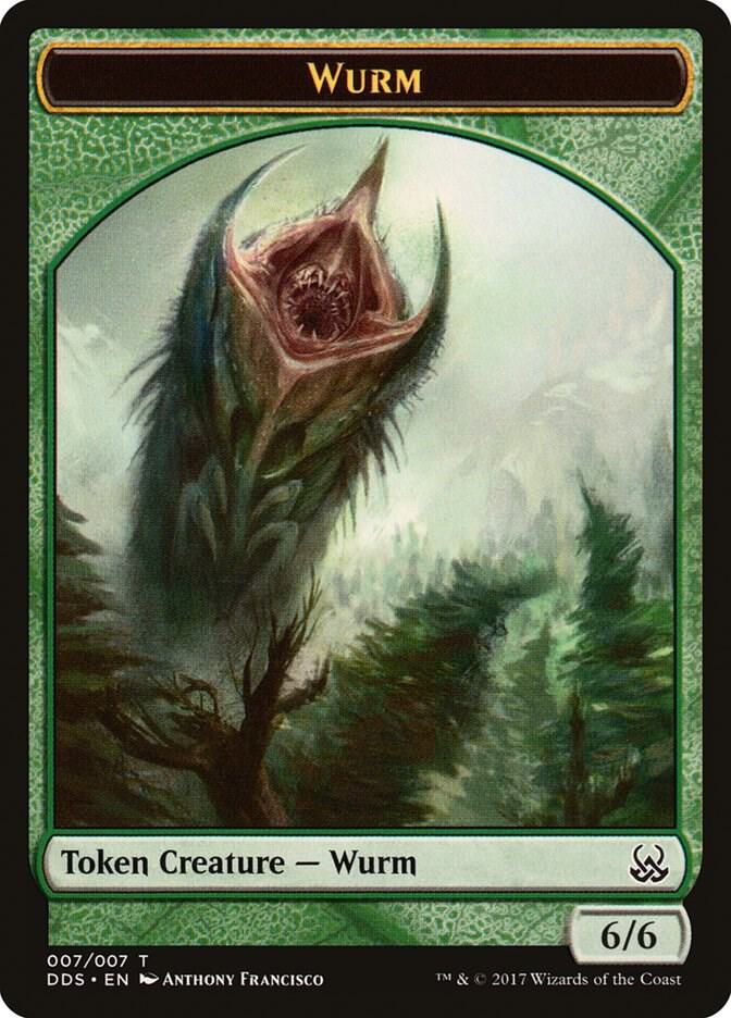 Wurm Token 7 card from Duel Decks: Mind vs. Might