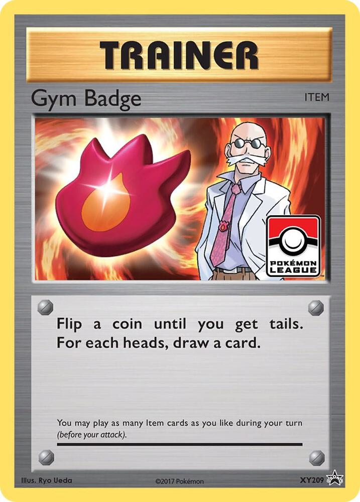 Gym Badge (Blaine) XY209 card from XY Promos