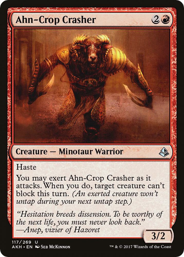Ahn-Crop Crasher 117 card from Amonkhet