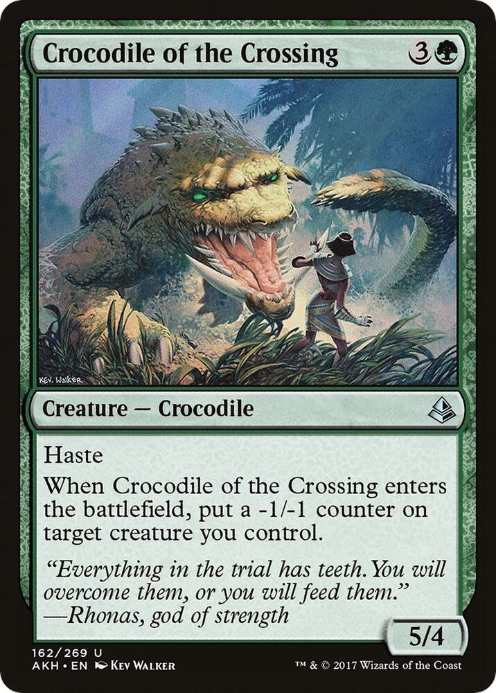 Crocodile of the Crossing 162 card from Amonkhet