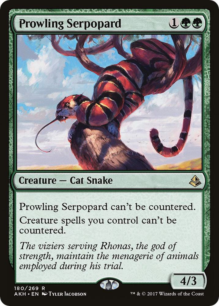 Prowling Serpopard 180 card from Amonkhet