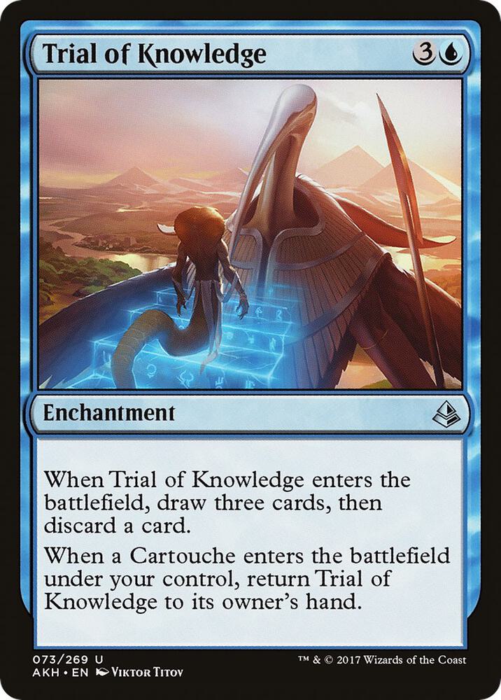 Trial of Knowledge 73 card from Amonkhet