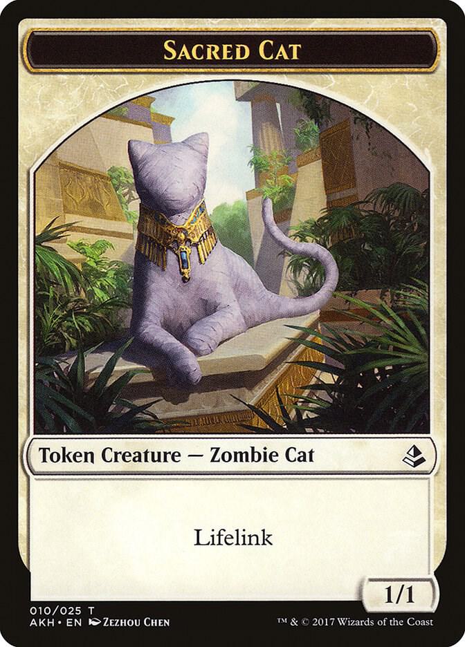 Sacred Cat Token 10 card from Amonkhet