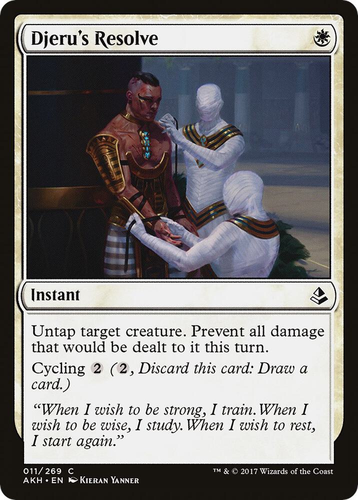 Djeru's Resolve 11 card from Amonkhet