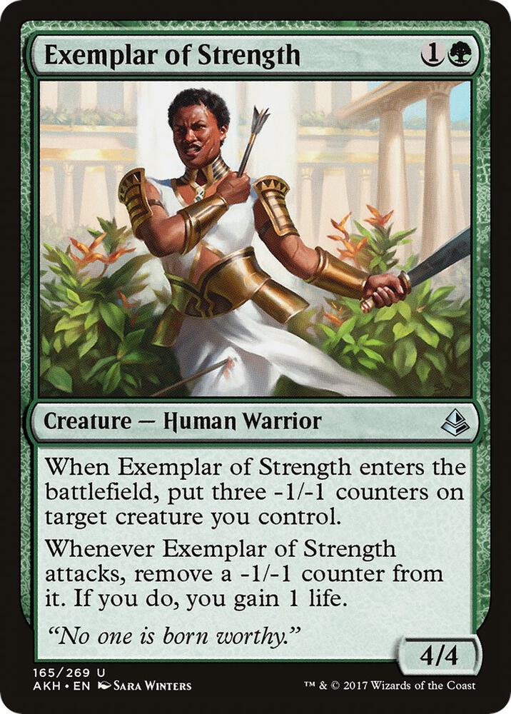 Exemplar of Strength 165 card from Amonkhet