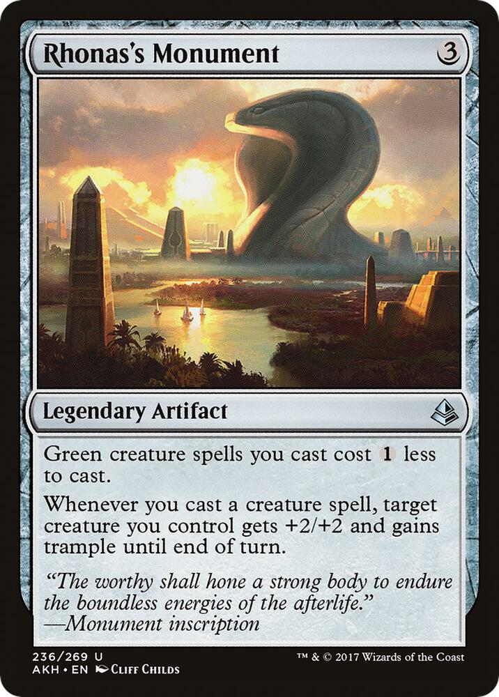 Rhonas's Monument 236 card from Amonkhet