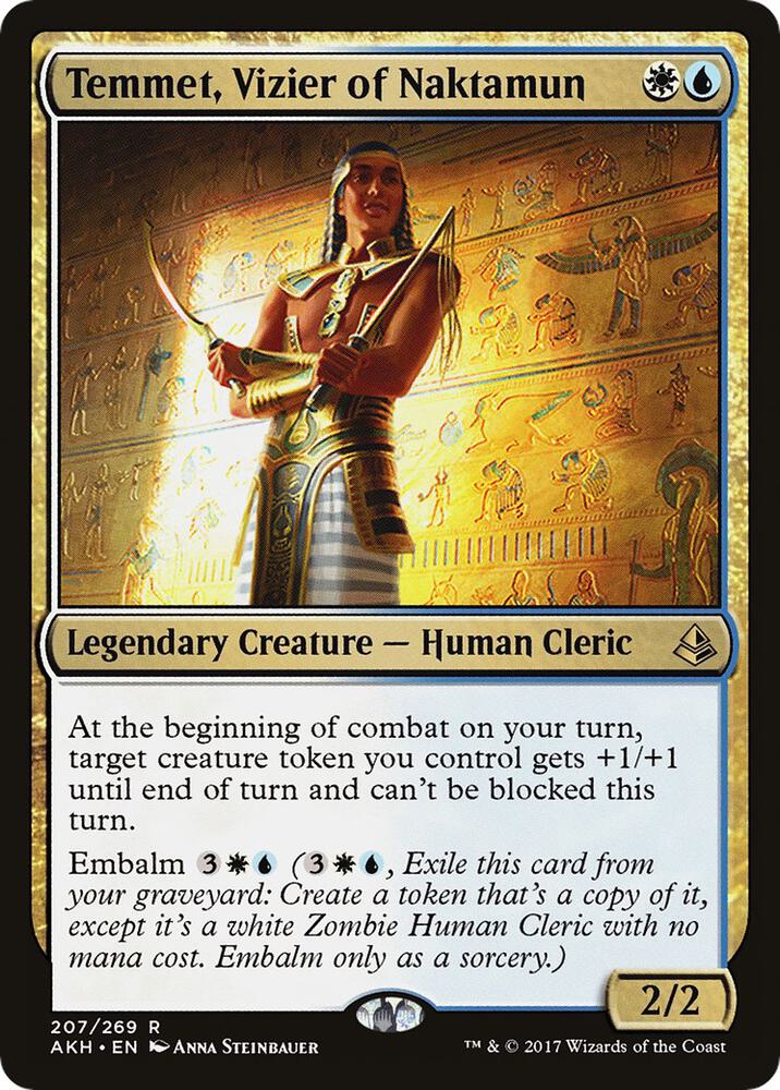 Temmet, Vizier of Naktamun 207 card from Amonkhet