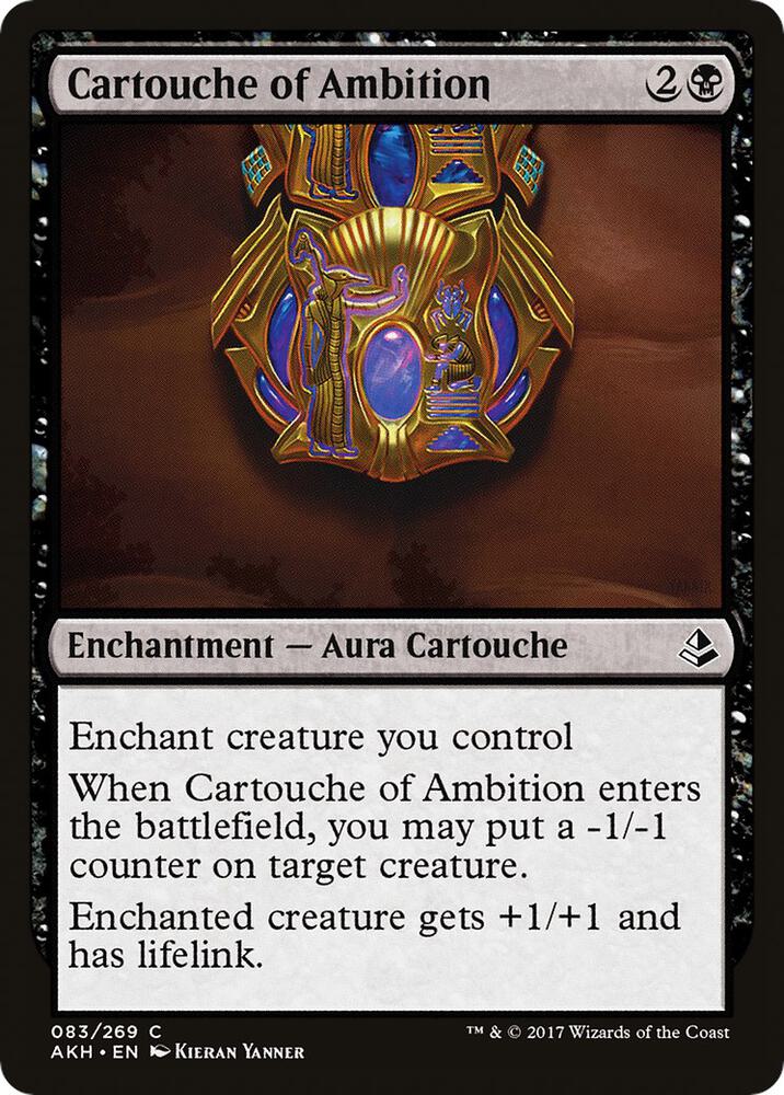 Cartouche of Ambition 83 card from Amonkhet