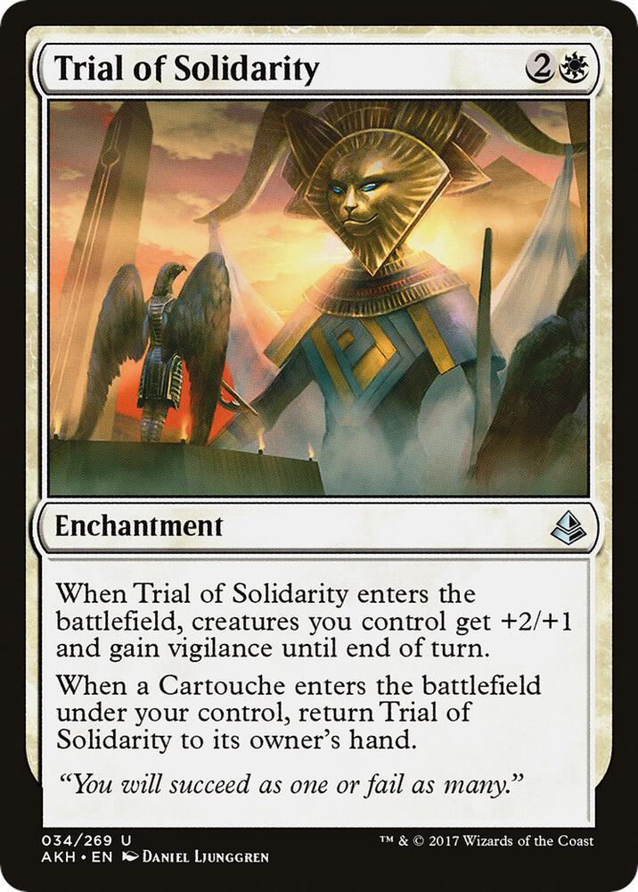 Trial of Solidarity 34 card from Amonkhet