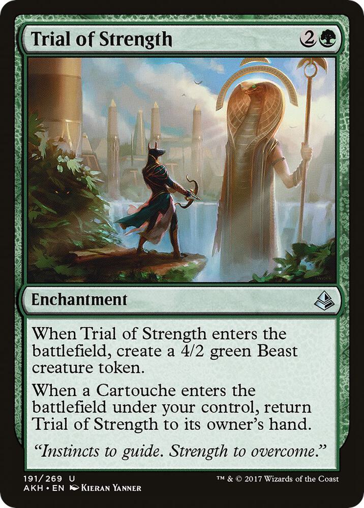 Trial of Strength 191 card from Amonkhet