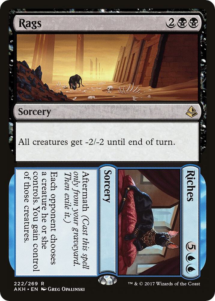 Rags // Riches 222 card from Amonkhet