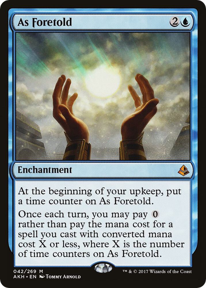 As Foretold 42 card from Amonkhet
