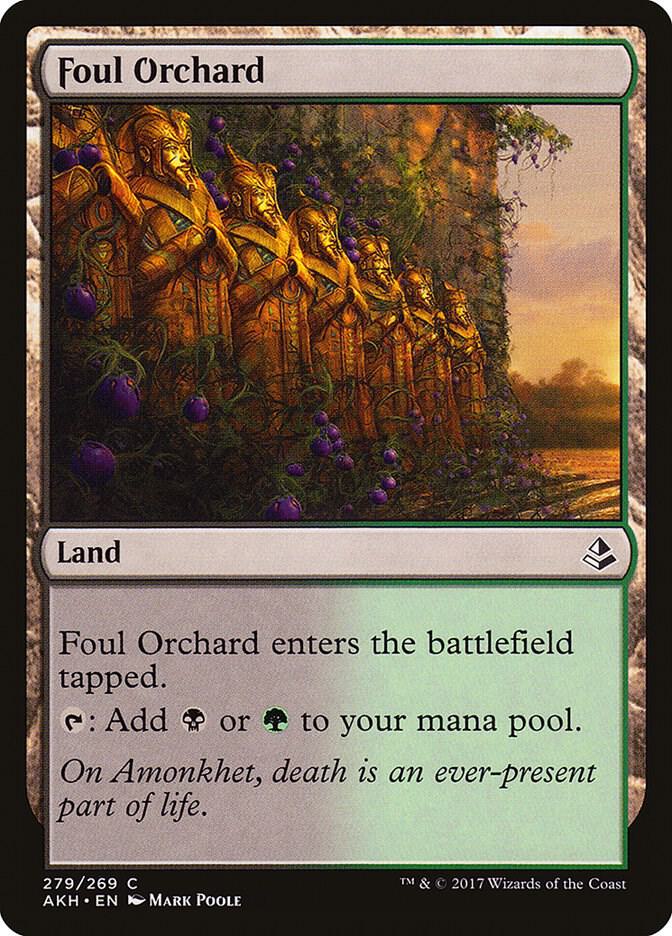Foul Orchard 279 card from Amonkhet