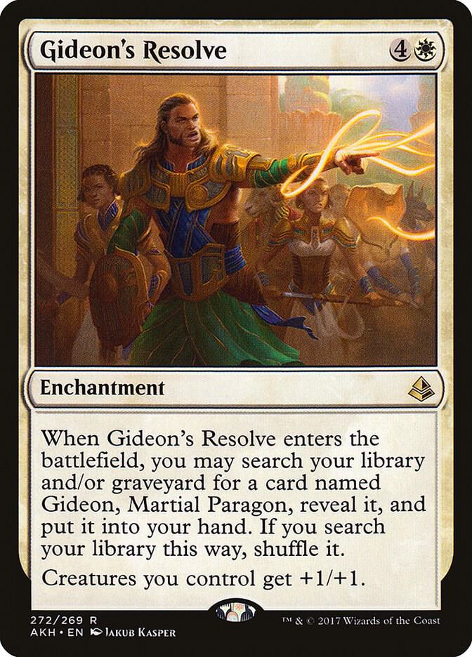 Gideon's Resolve 272 card from Amonkhet