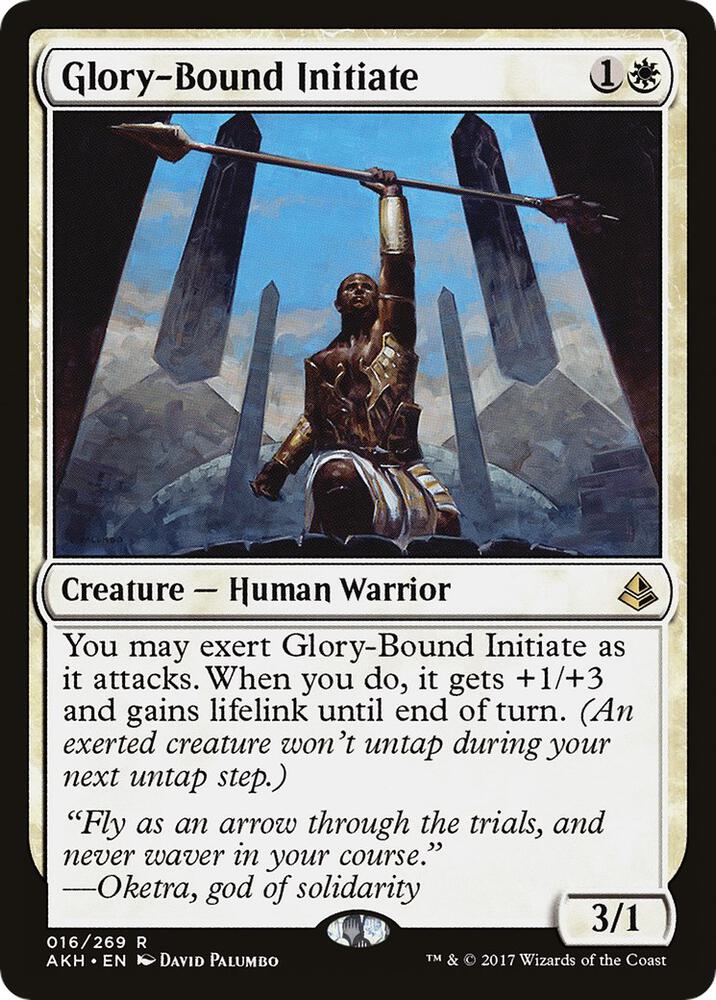 Glory-Bound Initiate 16 card from Amonkhet