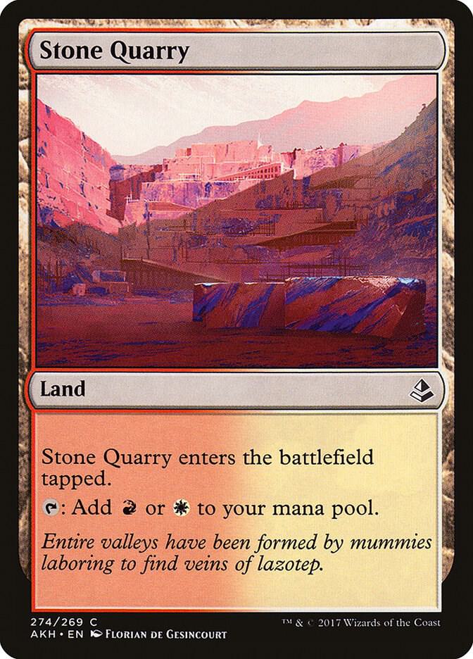 Stone Quarry 274 card from Amonkhet