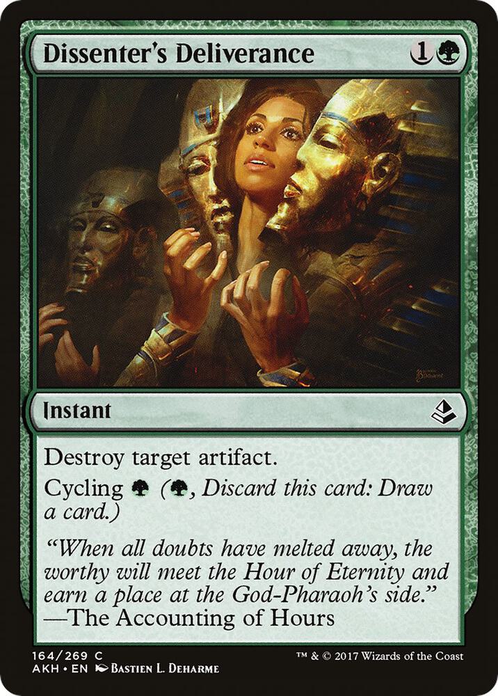 Dissenter's Deliverance 164 card from Amonkhet