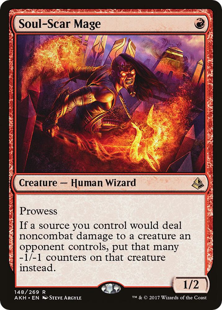 Soul-Scar Mage 148 card from Amonkhet