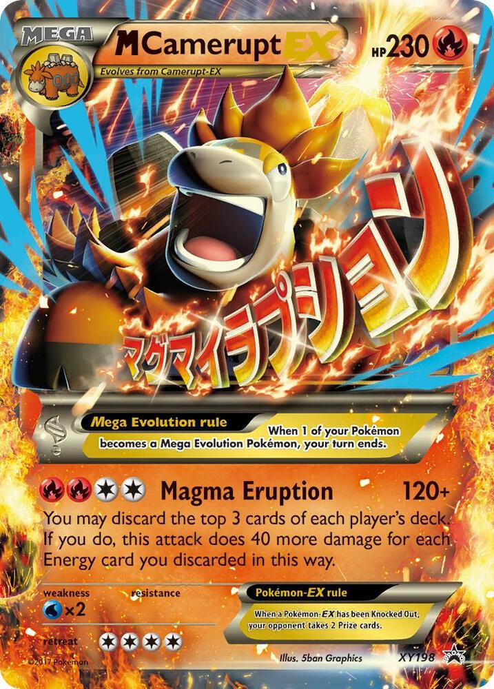 M Camerupt EX XY198 card from XY Promos