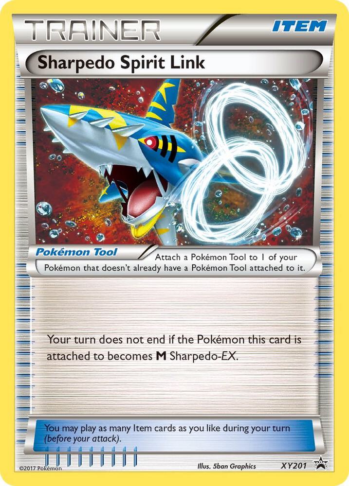 Sharpedo Spirit Link XY201 card from XY Promos