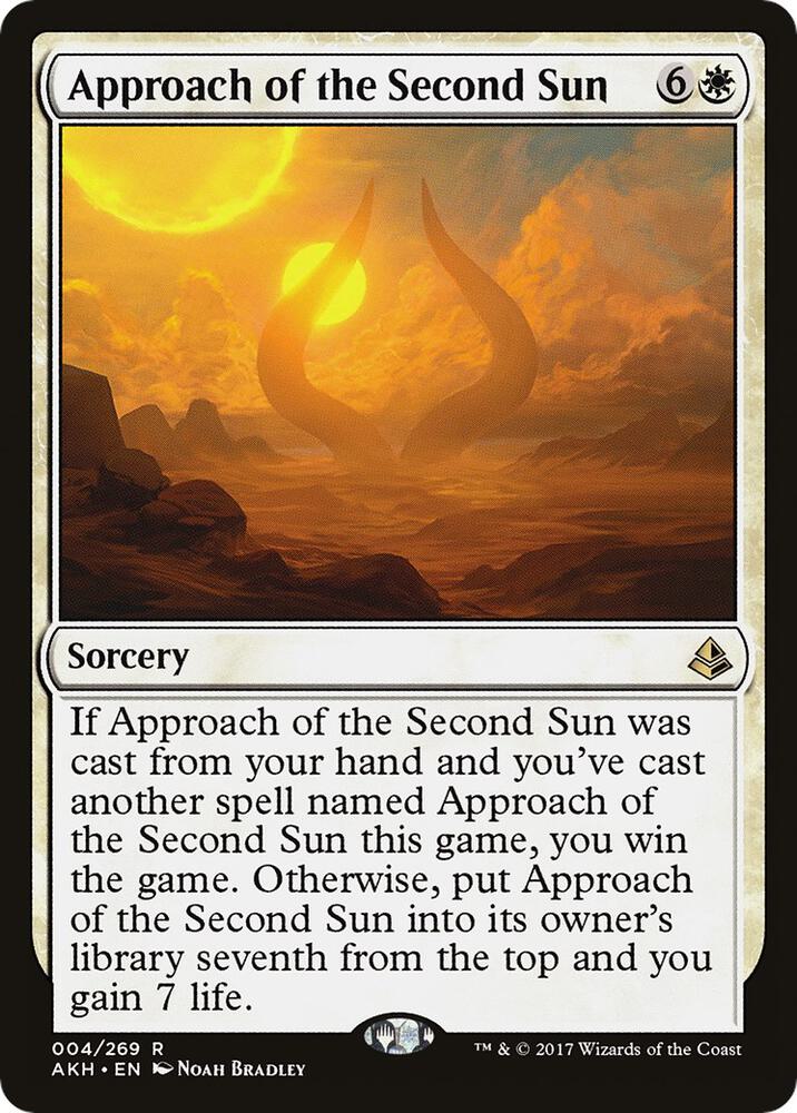 Approach of the Second Sun 4 card from Amonkhet