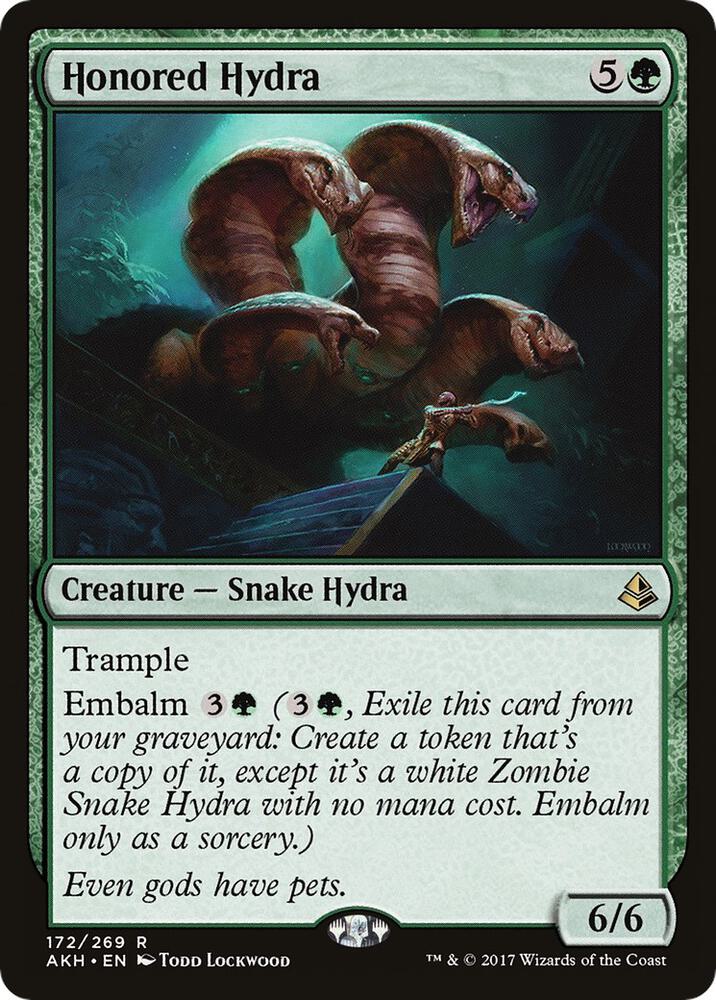 Honored Hydra 172 card from Amonkhet