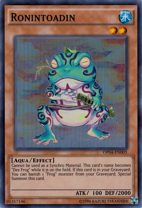 Ronintoadin OP04-EN005 card from OTS Tournament Pack 4