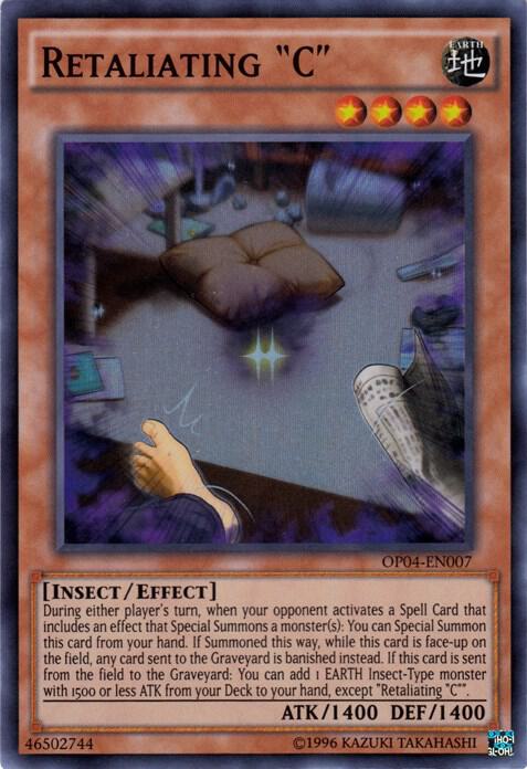 Retaliating "C" OP04-EN007 card from OTS Tournament Pack 4