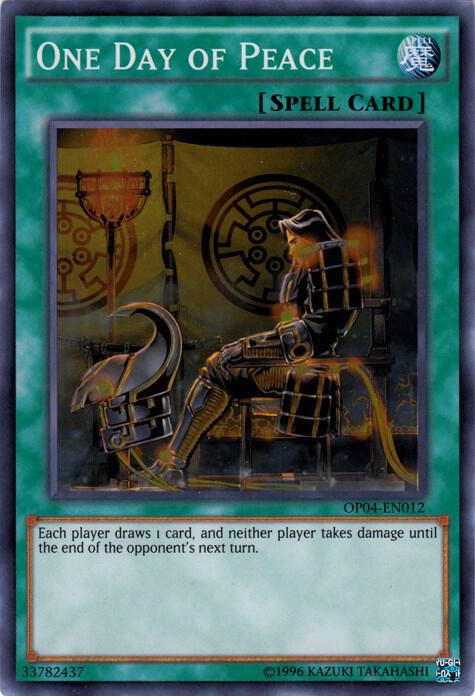 One Day of Peace OP04-EN012 card from OTS Tournament Pack 4